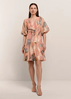 Summum Woman Korte Glinsterende Strokenjurk|Vrouwen Jurken