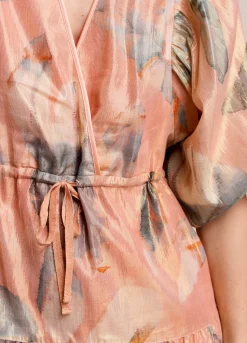 Summum Woman Korte Glinsterende Strokenjurk|Vrouwen Jurken