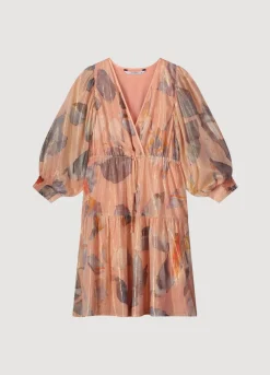 Summum Woman Korte Glinsterende Strokenjurk|Vrouwen Jurken