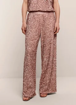 Summum Woman Lange Broek Paillettenstof|Vrouwen Broeken & Jumpsuits