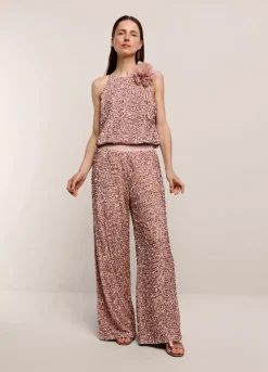 Summum Woman Lange Broek Paillettenstof|Vrouwen Broeken & Jumpsuits