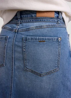 Summum Woman Lange Denim Rok|Vrouwen Rokken