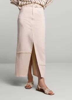 Summum Woman Lange Denim Rok|Vrouwen Rokken