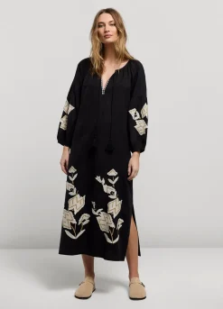Summum Woman Lange Jurk Met Borduur|Vrouwen Jurken