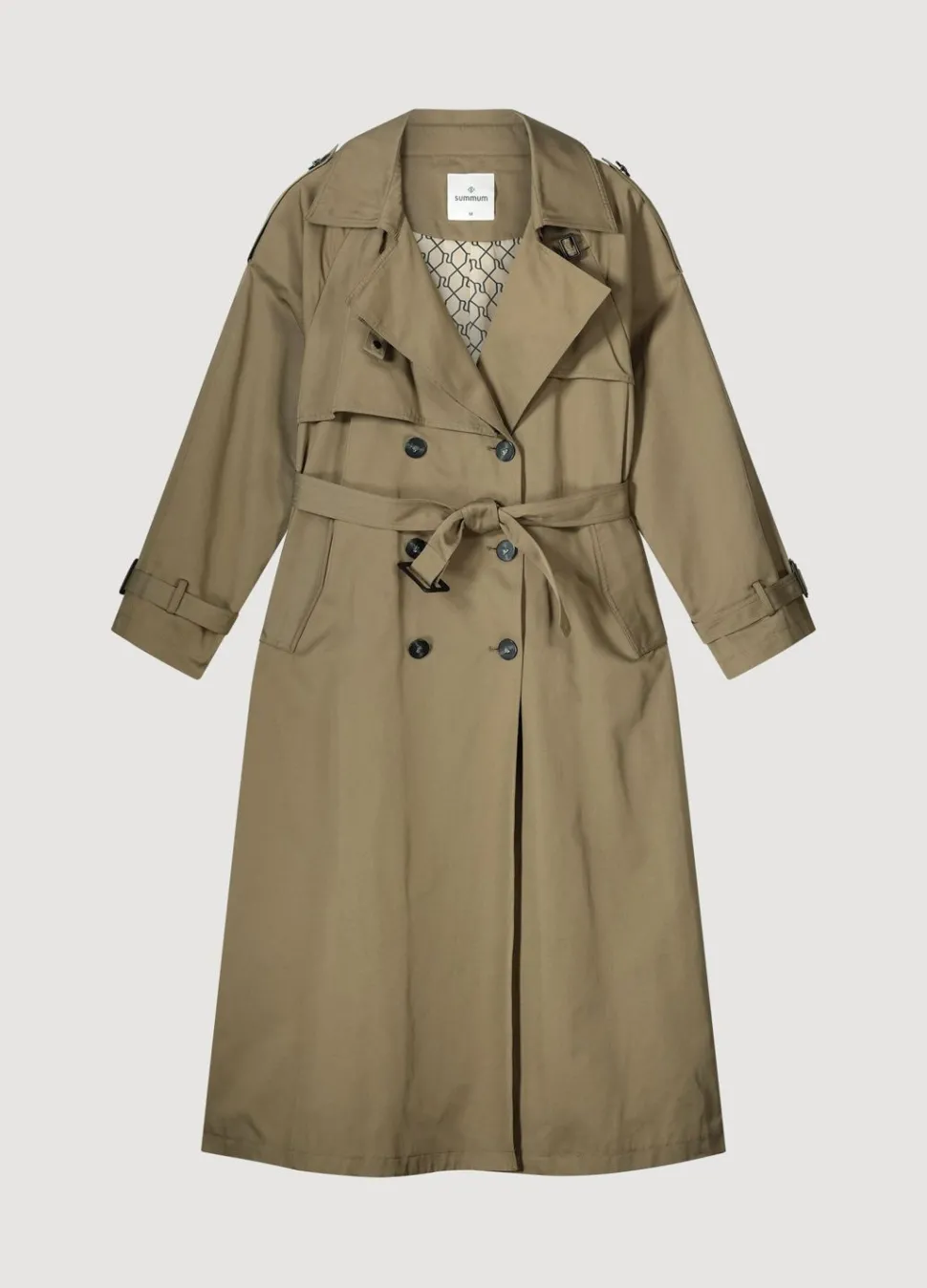 Summum Woman Lange Trenchcoat|Vrouwen Jassen
