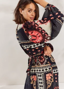 Summum Woman Lange Wikkeljurk|Vrouwen Jurken