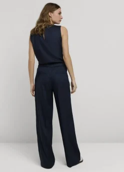 Summum Woman Linnen Broek Wijde Pijpen|Vrouwen Broeken & Jumpsuits