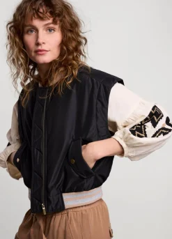 Summum Woman Mouwloos Bomberjack|Vrouwen Blazers & Jasjes