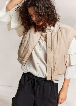 Summum Woman Mouwloos Bomberjack|Vrouwen Blazers & Jasjes