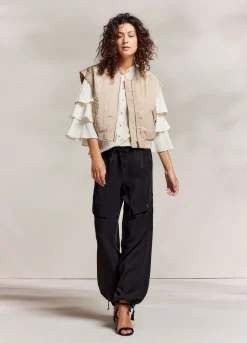 Summum Woman Mouwloos Bomberjack|Vrouwen Blazers & Jasjes