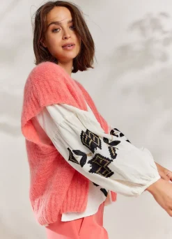 Summum Woman Mouwloos Open Vest|Vrouwen Truien & Vesten