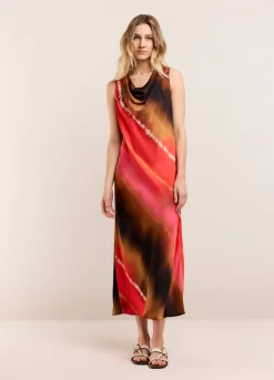 Summum Woman Mouwloze Jurk Faded Print|Vrouwen Jurken