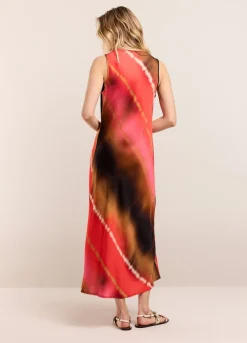 Summum Woman Mouwloze Jurk Faded Print|Vrouwen Jurken
