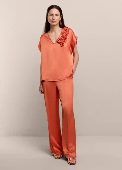 Summum Woman Mouwloze Top Met Accent|Vrouwen Tops & T-Shirts