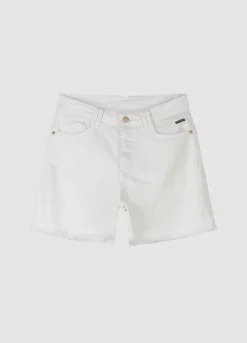 Summum Woman Off White Denim Short|Vrouwen Shorts