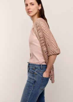 Summum Woman Opengewerkt Glinsterend Vest|Vrouwen Truien & Vesten