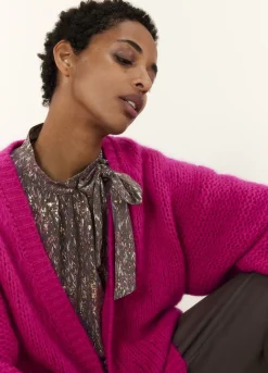 Summum Woman Oversized Open Vest|Vrouwen Truien & Vesten