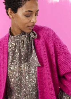 Summum Woman Oversized Open Vest|Vrouwen Truien & Vesten