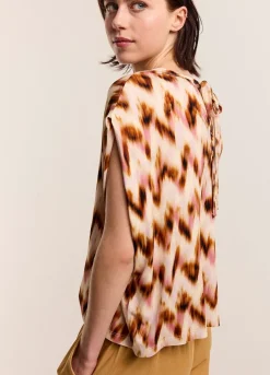 Summum Woman Oversized Zigzag Top|Vrouwen Tops & T-Shirts