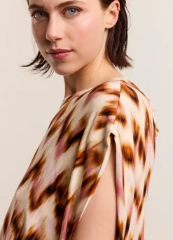 Summum Woman Oversized Zigzag Top|Vrouwen Tops & T-Shirts