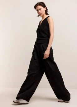 Summum Woman Palazzo Broek Met Ceintuur|Vrouwen Broeken & Jumpsuits