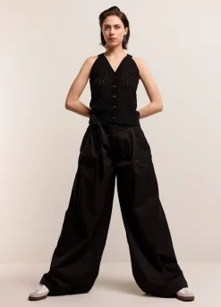 Summum Woman Palazzo Broek Met Ceintuur|Vrouwen Broeken & Jumpsuits