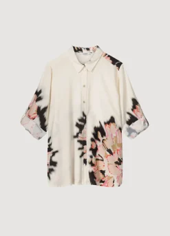Summum Woman Relaxte Blouse Met Print|Vrouwen Blouses