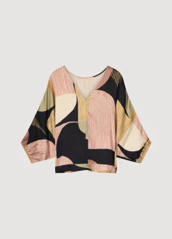 Summum Woman Reversible Top Met Print|Vrouwen Tops & T-Shirts