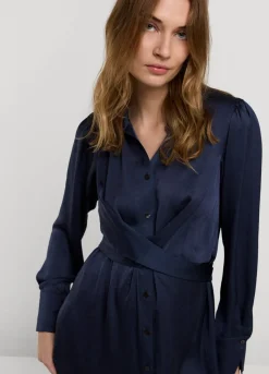 Summum Woman Silky Touch Doorknoopjurk|Vrouwen Jurken