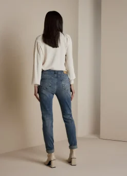 Summum Woman Skinny Blue Daze Nova|Vrouwen Broeken & Jumpsuits