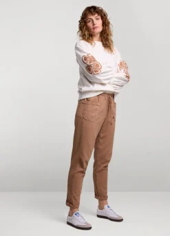 Summum Woman Soepelvallende Chino|Vrouwen Broeken & Jumpsuits