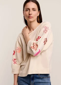 Summum Woman Sweatshirt Met Pailletten|Vrouwen Truien & Vesten