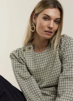 Summum Woman Top Met Ballonmouw|Vrouwen Tops & T-Shirts