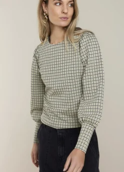 Summum Woman Top Met Ballonmouw|Vrouwen Tops & T-Shirts