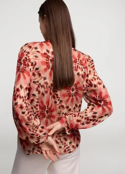 Summum Woman Top Met Dubbele Ruches|Vrouwen Blouses