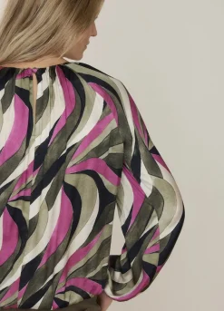 Summum Woman Top Met Pofmouw|Vrouwen Blouses