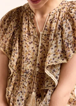 Summum Woman Top Met Ruches|Vrouwen Tops & T-Shirts