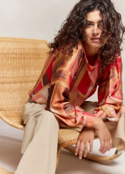 Summum Woman Top Met Smalle Boothals|Vrouwen Blouses