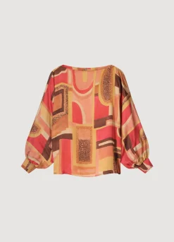 Summum Woman Top Met Smalle Boothals|Vrouwen Blouses