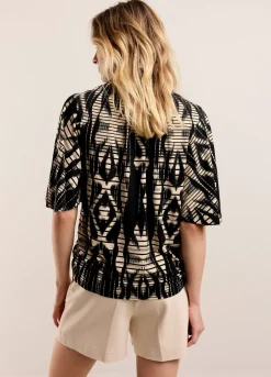 Summum Woman Top Met Wijde Mouw|Vrouwen Tops & T-Shirts