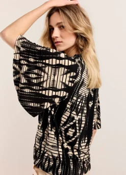 Summum Woman Top Met Wijde Mouw|Vrouwen Tops & T-Shirts