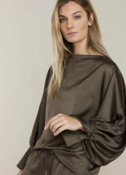 Summum Woman Top Vleermuismouw|Vrouwen Blouses