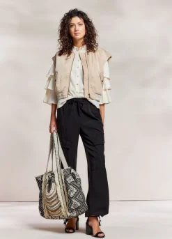 Summum Woman Tote Bag Met Kralen|Vrouwen Accessoires