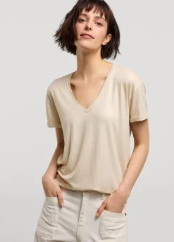 Summum Woman T-Shirt Glittercoating|Vrouwen Tops & T-Shirts