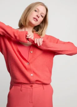 Summum Woman Vestje Met Parelmoer Knoopjes|Vrouwen Truien & Vesten