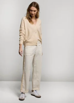 Summum Woman Vestje Met Parelmoer Knoopjes|Vrouwen Truien & Vesten