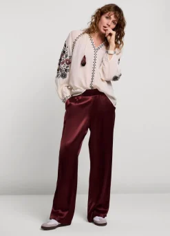 Summum Woman Voile Blouse Met Borduur|Vrouwen Blouses