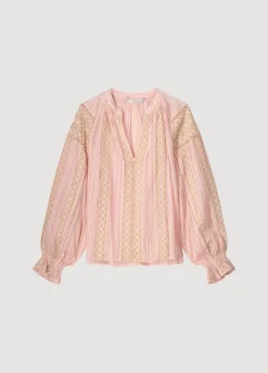 Summum Woman Voile Blouse Met Kant|Vrouwen Blouses