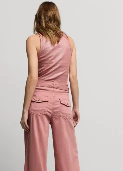 Summum Woman Wijde Broek Met Ceintuur|Vrouwen Broeken & Jumpsuits