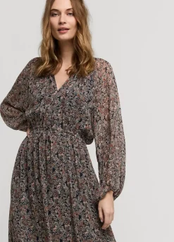 Summum Woman Wijde Jurk Met Bloemenprint|Vrouwen Jurken